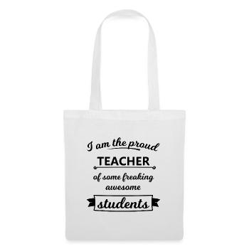Drôles de profs proverbes - Sac en tissu - blanc - Devant