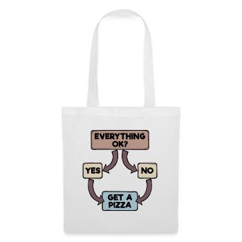 Drôle de design cool rengaine - Sac en tissu - blanc - Devant