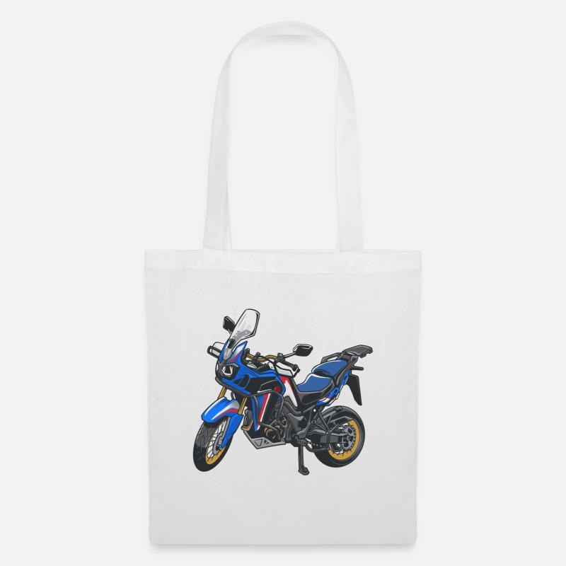 Africa Twin Enduro - solo blue - Stoffbeutel - Weiß