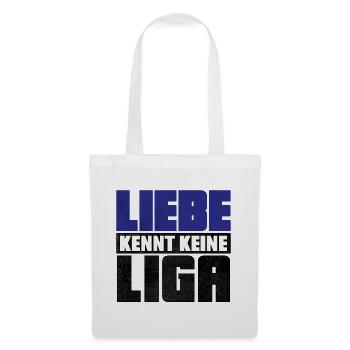 LIEBE KENNT KEINE LIGA | 2.Liga Absteiger Shirt - Stoffbeutel - Weiß - Vorne
