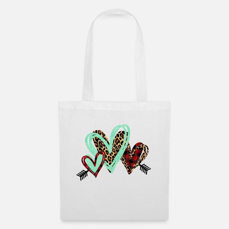 IMPRESSION D’ANIMAL DE COEUR - Sac en tissu - blanc
