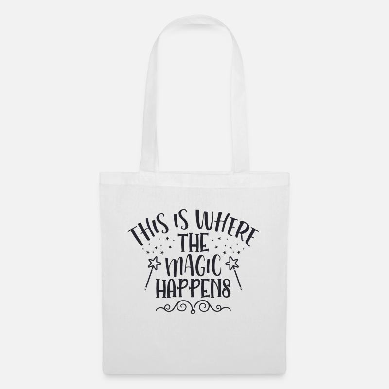 This Is Where The Magic - Tote Bag - white