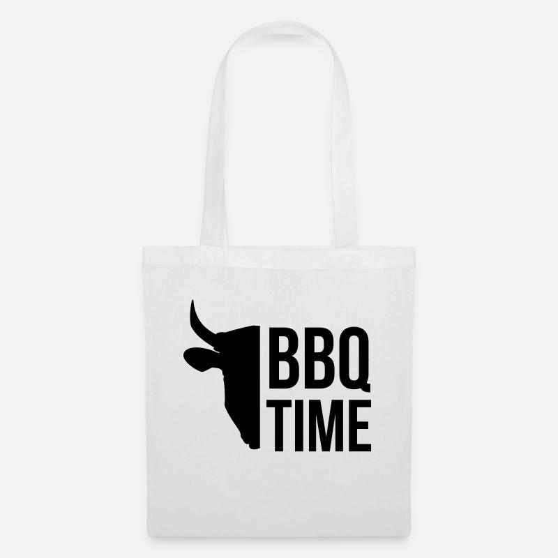 Bull head - BBQ Time - Tote Bag - white