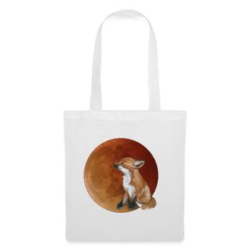 Renard lunaire dans la lumière du soir - Sac en tissu - blanc - Devant