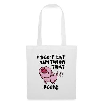 Pig Vegan Statement - Tote Bag - white - Front