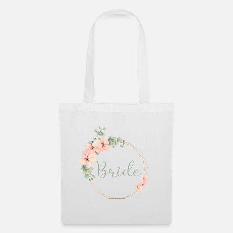 Lovely Eucalyptus - Bride - Tote Bag - white
