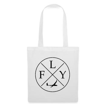 FLY Logo planeurs planeurs planeurs planeurs - Sac en tissu - blanc - Devant