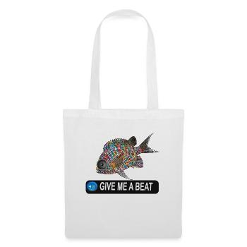 GIVE ME A BEAT FISH! - Tote Bag - white - Front
