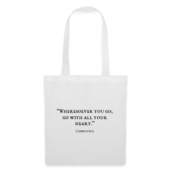 Citation du philosophe - Sac en tissu - blanc - Devant