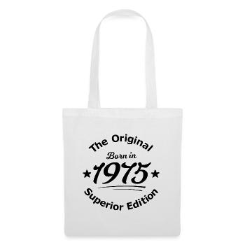 Geboren im Jahr 1975 - Stoffbeutel - Weiß - Vorne