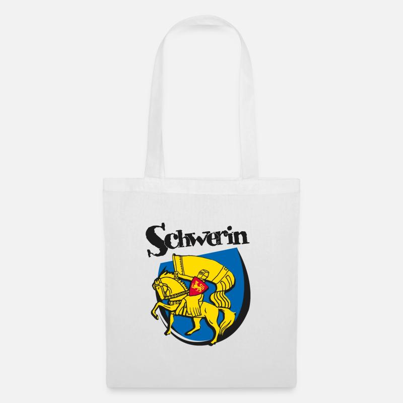 Schweriner Wappen - Stoffbeutel - Weiß