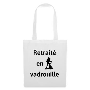 retraité en vadrouille randonnée randonneur - Sac en tissu - blanc - Devant