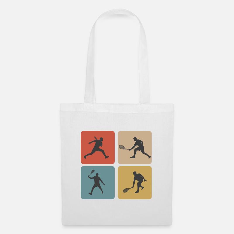Squash Sport Design - Stoffbeutel - Weiß