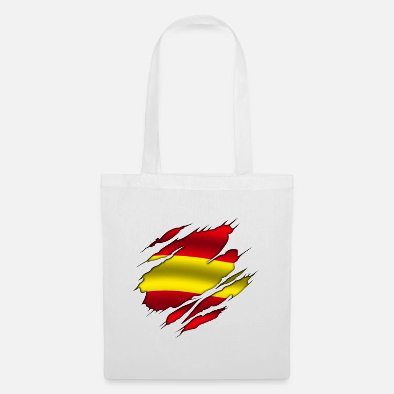 Spain - Spain - Spain - Torn design - Tote Bag - white