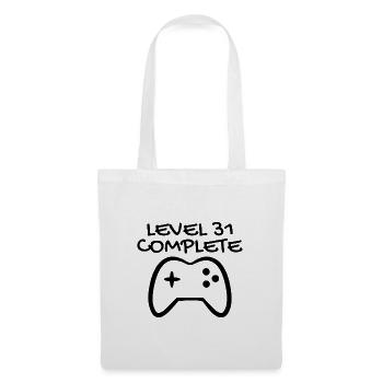 31e anniversaire - Gamer 31 - 31 ans cadeau - Sac en tissu - blanc - Devant