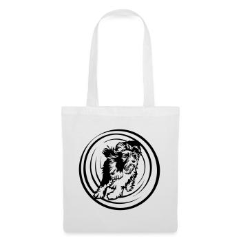 Bearded Collie - Sac en tissu - blanc - Devant