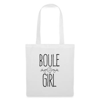 Boule Girl Boule Ball Tenue Boule Player Bouler - Sac en tissu - blanc - Devant