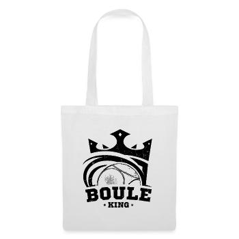 Boule King Petanque Crown Boule Ball Bouler - Tote Bag - white - Front