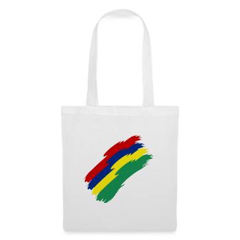 Couleurs du drapeau de l’île Maurice - Sac en tissu - blanc - Devant