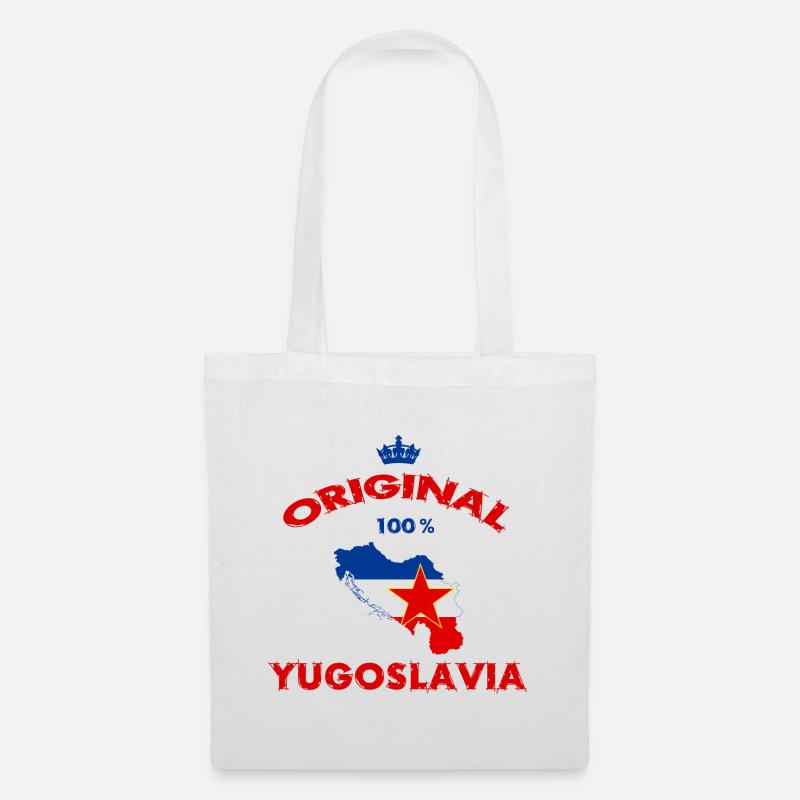 Yugoslavia 100% original flags - Tote Bag - white