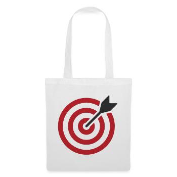 Bullseye Arrow Target - Tote Bag - white - Front