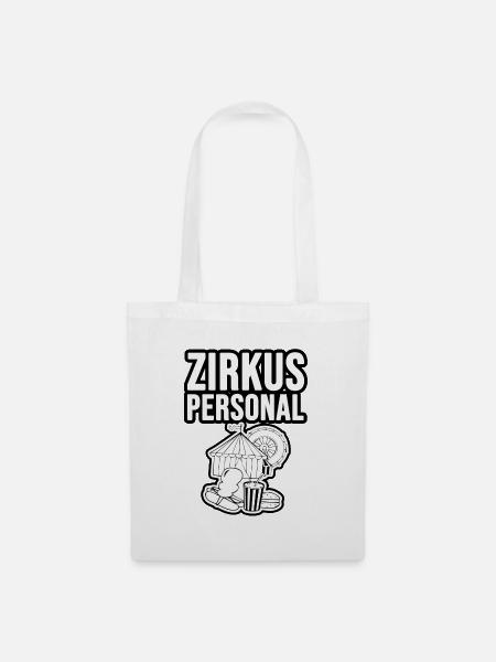 Zirkus Personal - Stoffbeutel - Weiß