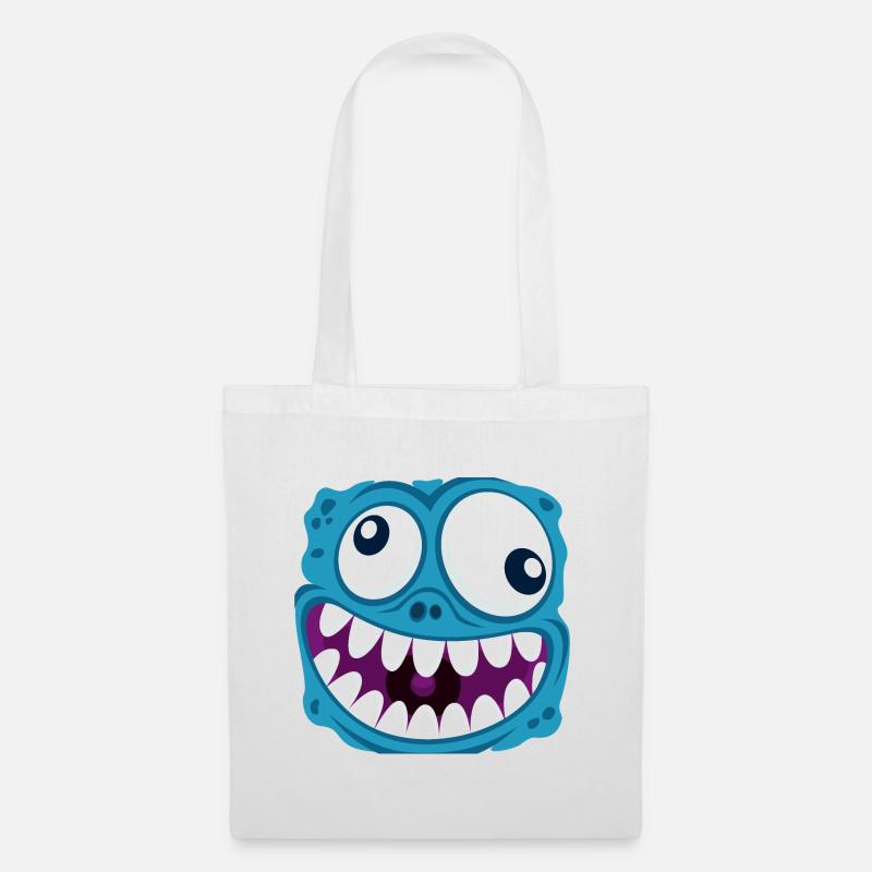 funny face - Tote Bag - white
