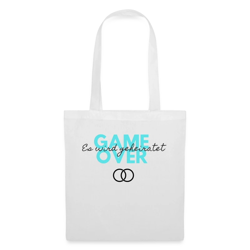 Game Over - Es wird geheiratet | Polterabend, JGA - Stoffbeutel