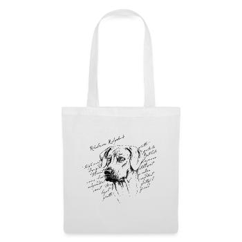 Rhodesian Ridgeback - Sac en tissu - blanc - Devant