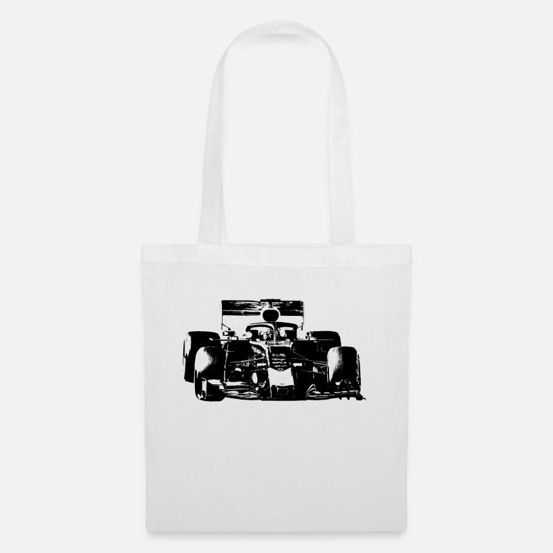 Race car - Tote Bag - white