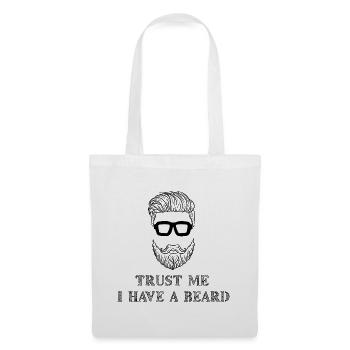 Beard Wearer Beard Statement Moustache Humoristique - Sac en tissu - blanc - Devant