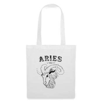 Aries Sternzeichen Widder - Stoffbeutel - Weiß - Vorne