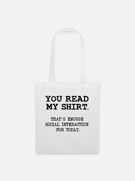 Lustig Spruch funny social interaction Menschen - Mulepose - hvid
