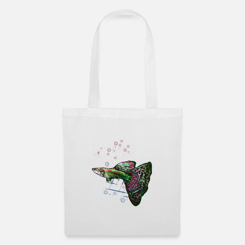 Guppy Beginner Fish Aquarium Fun - Tote Bag - white