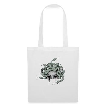 Medusa Gorgon Tatouage - Sac en tissu - blanc - Devant