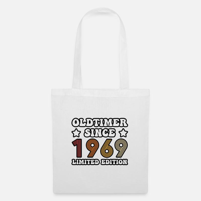 OLDTIMER SEIT 1969 - Stoffbeutel - Weiß