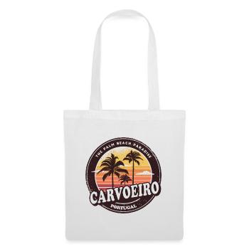 Carvoeiro Portugal Vintage Beach Design - Stoffbeutel - Weiß - Vorne