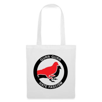 Bird Lover Antifascism - Stoffbeutel - Weiß - Vorne