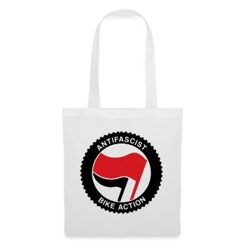 Anitfascist Bike-Action - Stoffbeutel - Weiß - Vorne