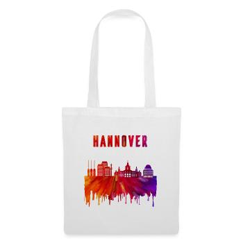 Hannover Skyline Design - Stoffbeutel - Weiß - Vorne