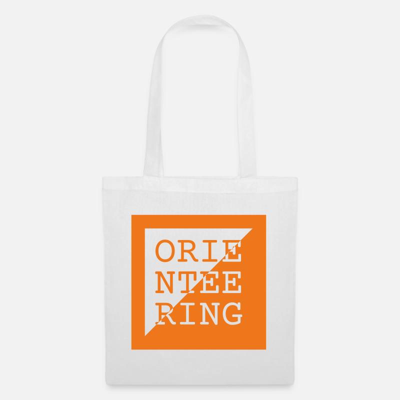 Orientierungslauf-Logo – Run & Navigate - Stoffbeutel - Weiß
