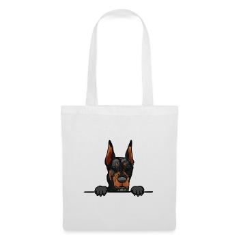 German Pinscher Dog for Peeking Dog Lovers - Tote Bag - white - Front