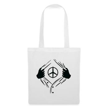 Freedom of Expression Peace Sign Love Peace - Tote Bag - white - Front
