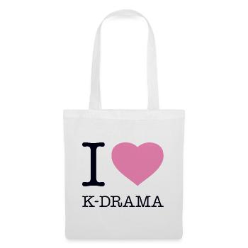 J’ADORE K-DRAMA - Sac en tissu - blanc - Devant