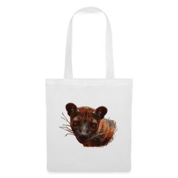 beliebte Tiergeschenke, Frettkatze, Carnivore - Stoffbeutel - Weiß - Vorne
