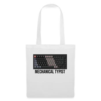 mechanische Tastatur mechanical keyboard typist - Stoffbeutel - Weiß - Vorne