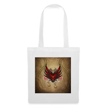 Elegant steampunk heart with watches. - Tote Bag - white - Front