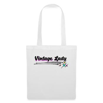 Vintage Grandma Grandmother Old Woman Statement - Tote Bag - white - Front