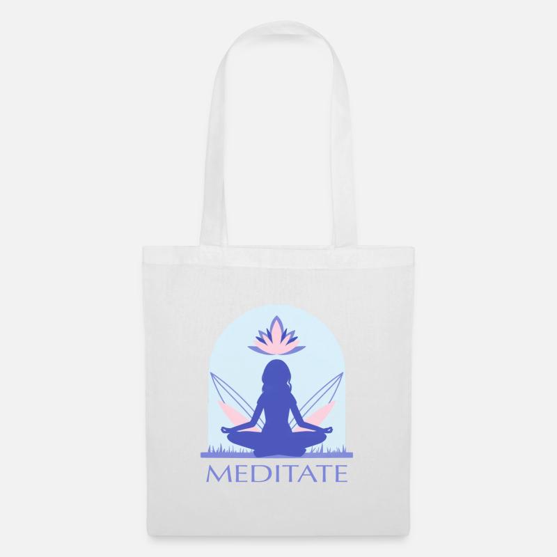 Yoga - Stoffbeutel - Weiß