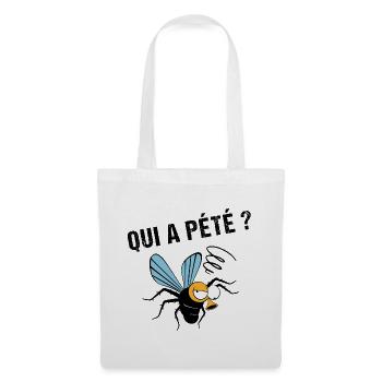 Qui a pété ? - Sac en tissu - blanc - Devant